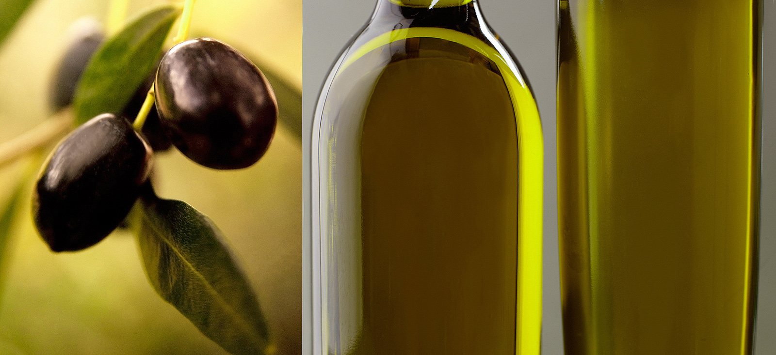 Extra virgin olive oil- Black olives- Best food photography