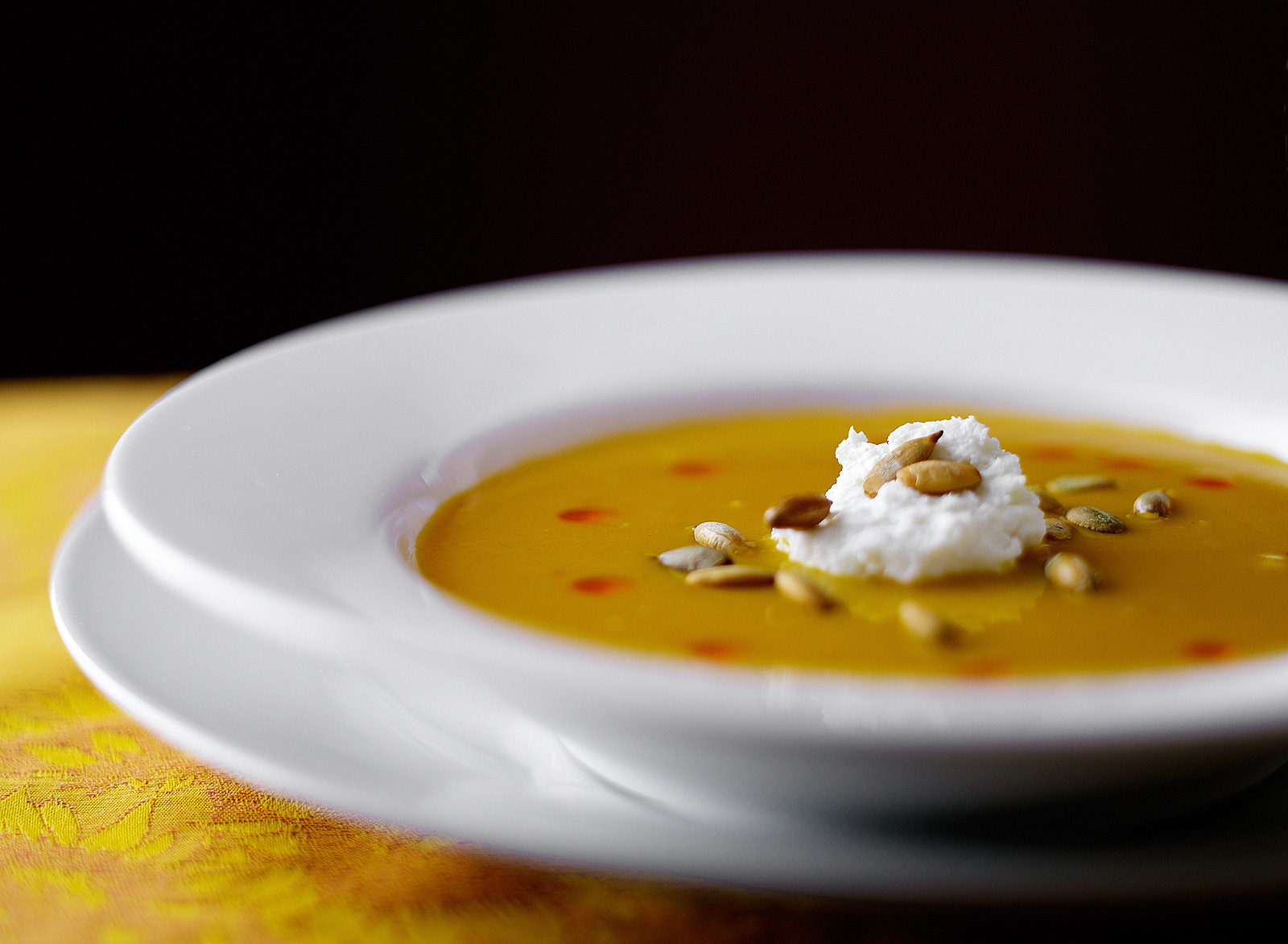 Pumpkin soup- Fall soup- Best food photography
