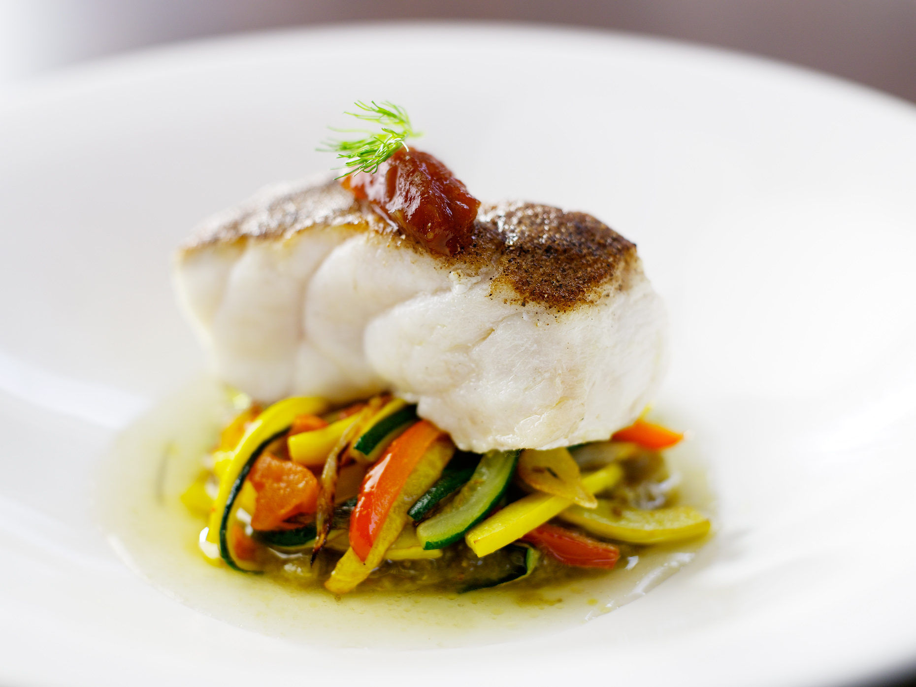 Sea bass- Gourmet food- Gourmet seafood- Henrique du Tiel