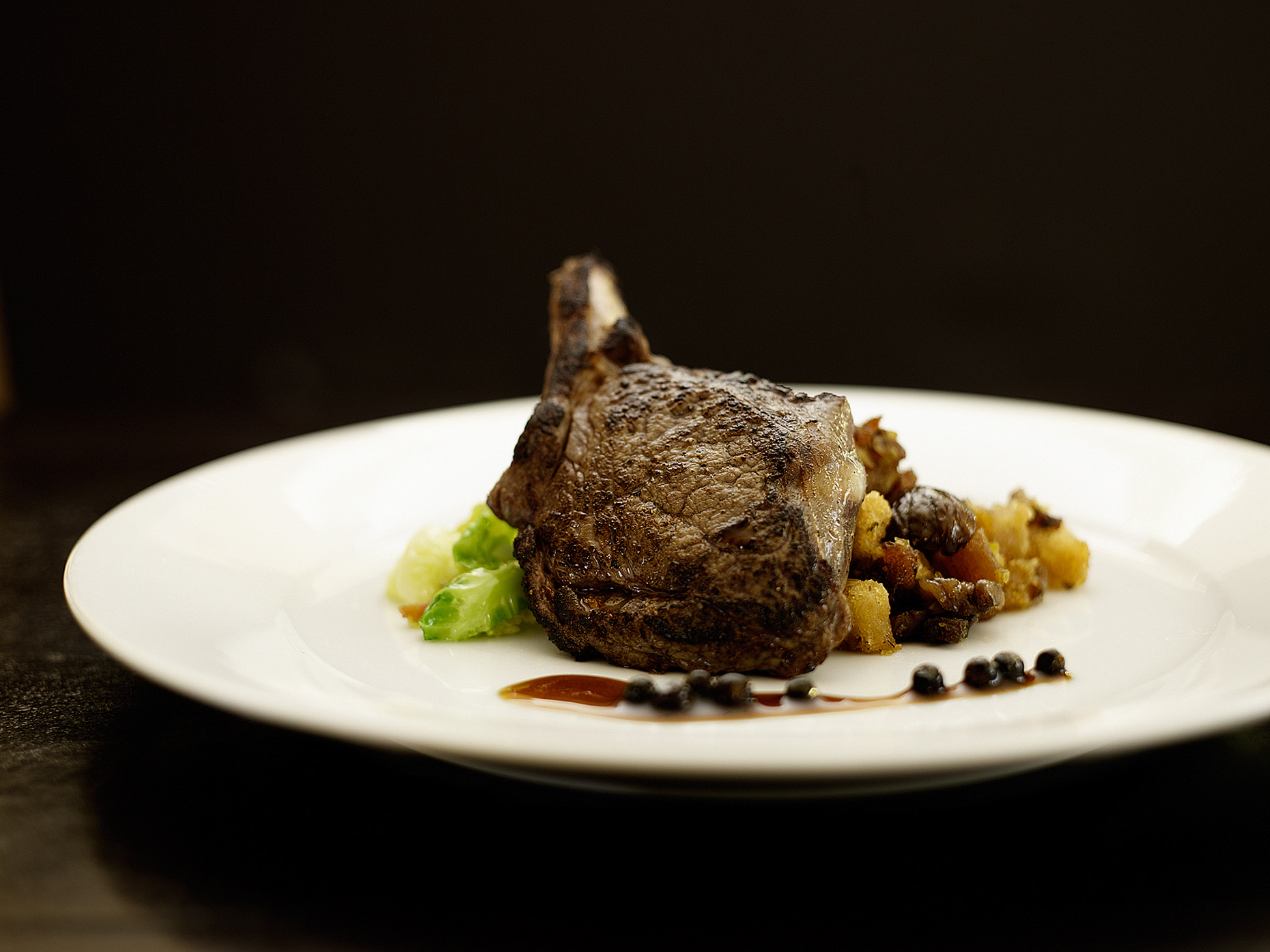 Venison chops- perfect sear- Best food photography  